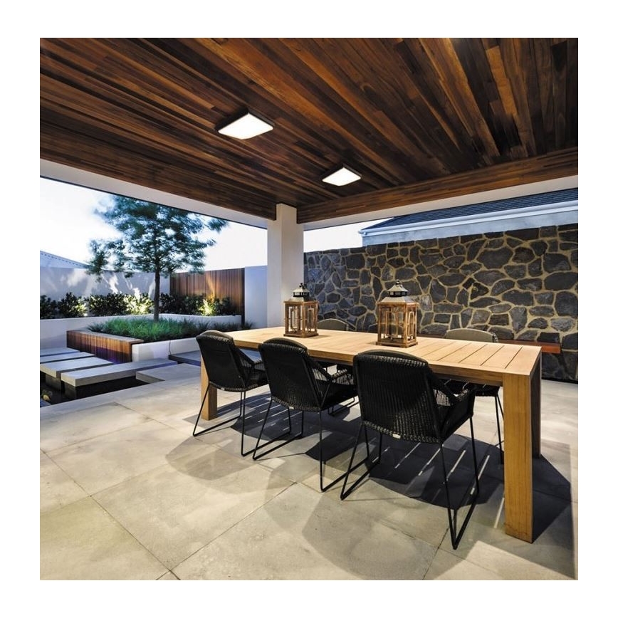 LED2 - LED Āra griestu gaismeklis QUADO LED/25W/230V antracīta IP54