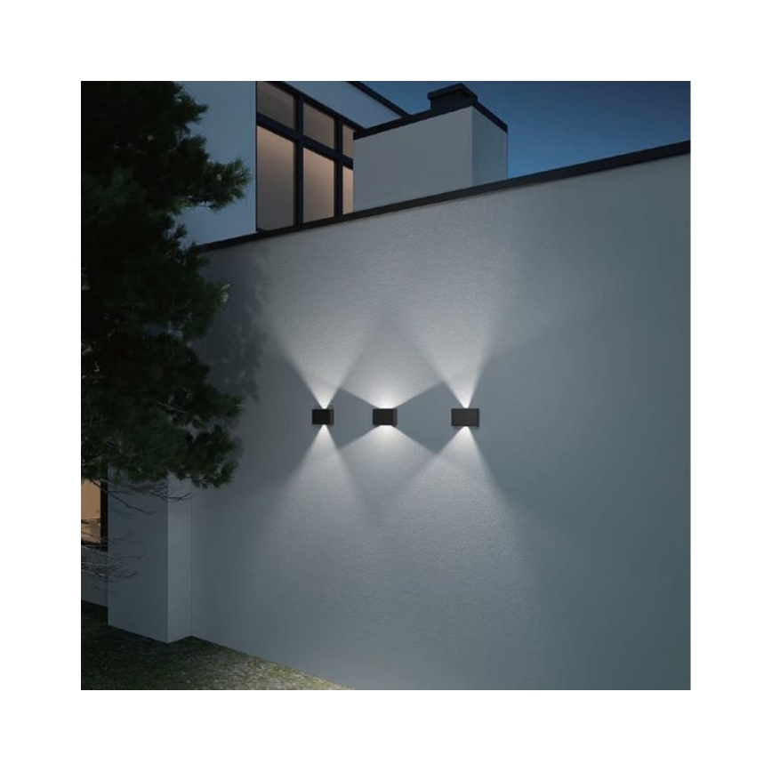 LED2 - LED Āra sienas gaismeklis BLADE 2xLED/12W/230V IP54