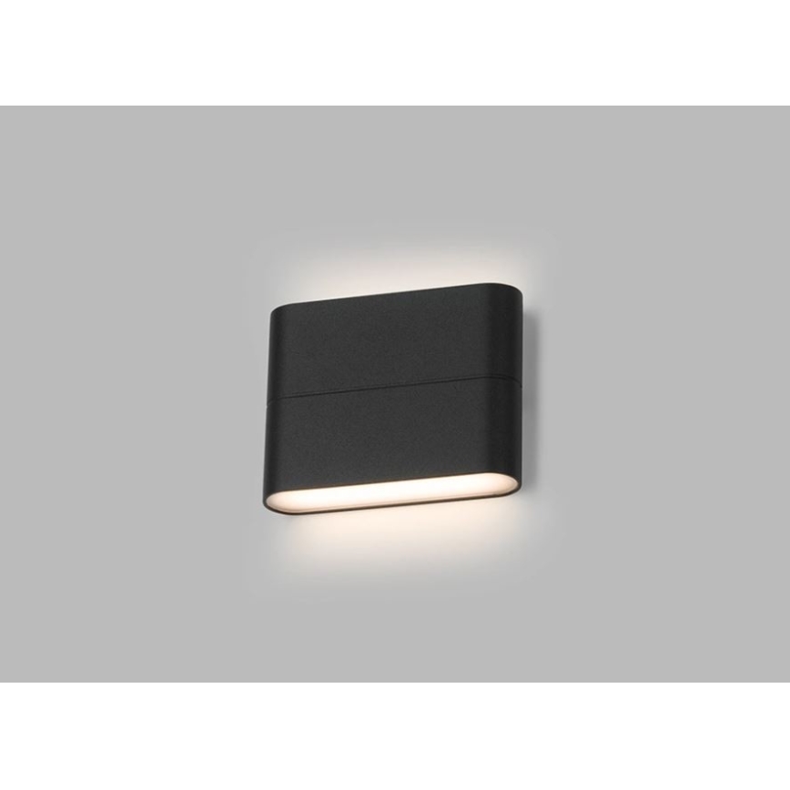 LED2 - LED Āra sienas gaismeklis FLAT 2xLED/3W/230V antracīta IP54