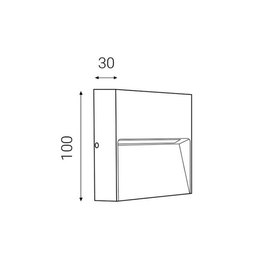 LED2 - LED Āra sienas gaismeklis STEP ON LED/3W/230V antracīts IP54