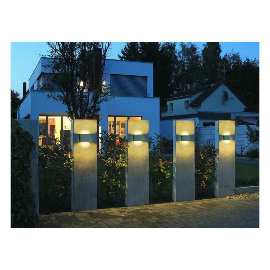 LED2 - LED Āra sienas lampa FLAT 2xLED/5W/230V IP65