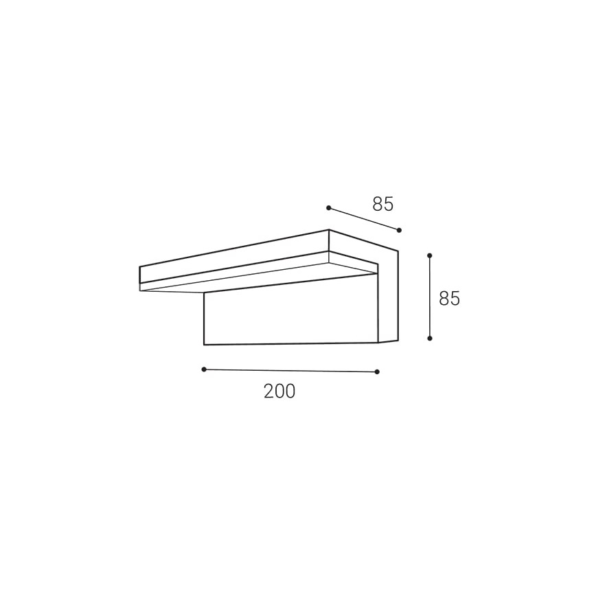 LED2 - LED Āra sienas lampa HUGO LED/9W/230V IP54 3000K/4000K
