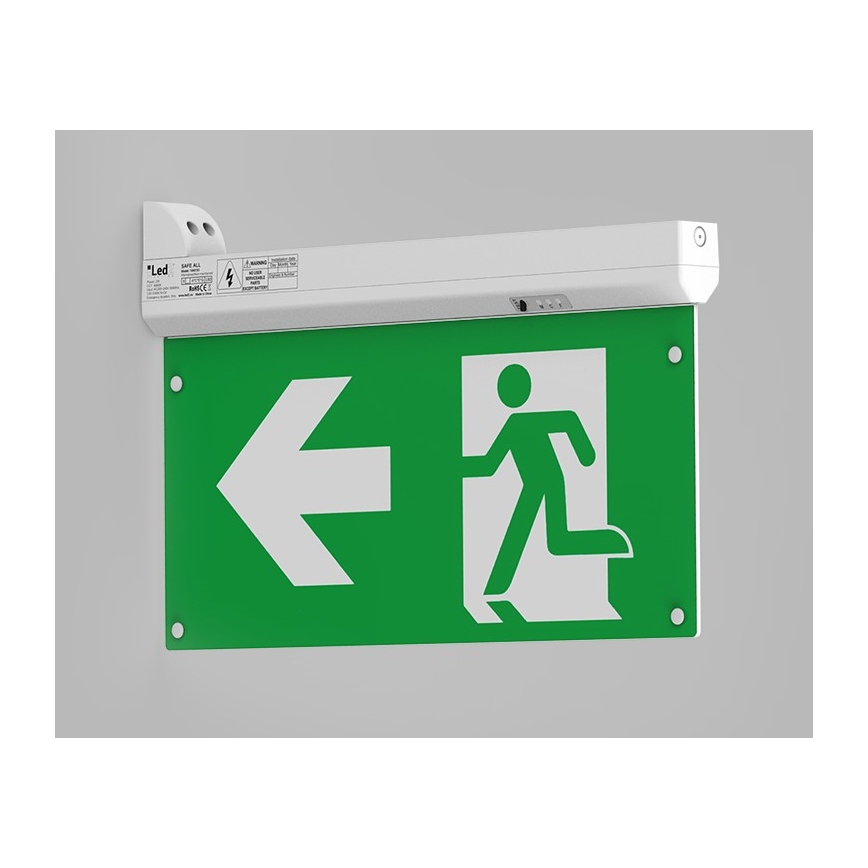 LED2 - LED Avārijas gaismas lampa SAFE ALL LED/2W/3,6V 6000K IP40