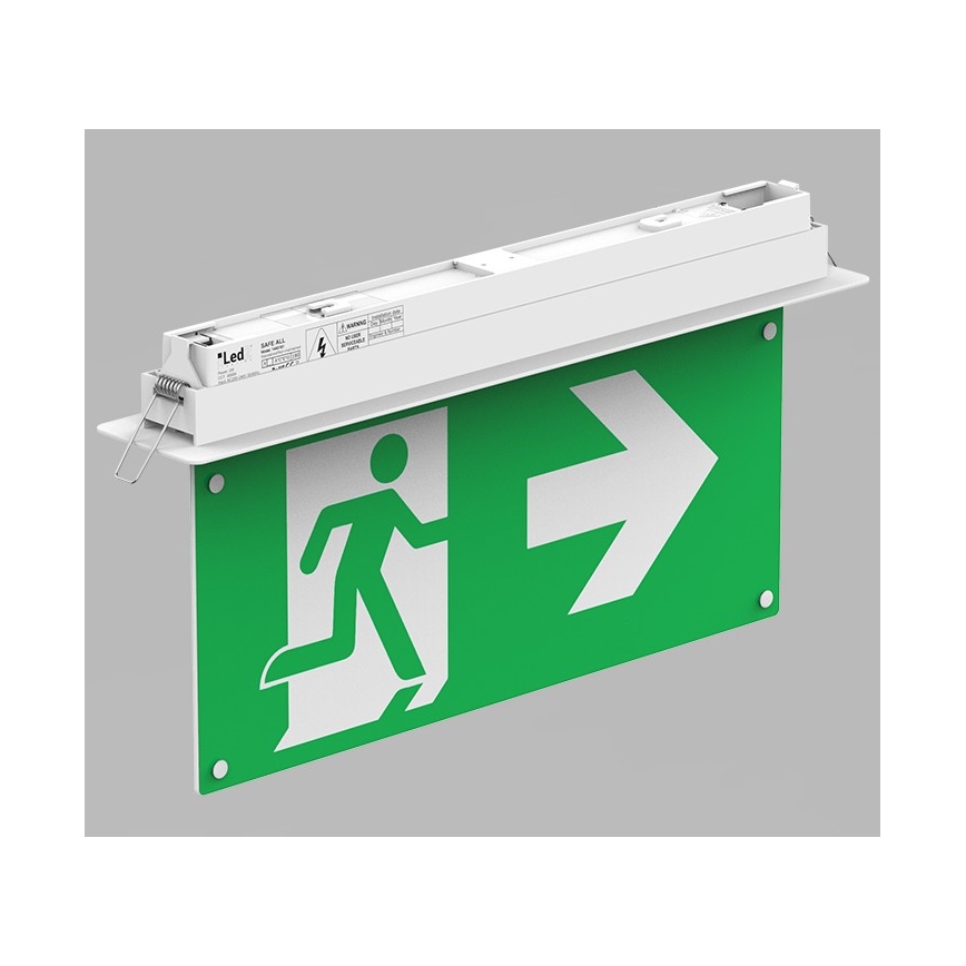 LED2 - LED Avārijas gaismas lampa SAFE ALL LED/2W/3,6V 6000K IP40