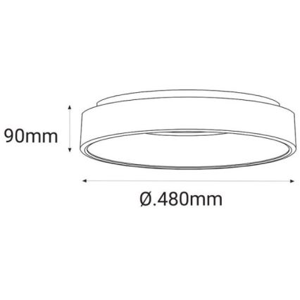 LED2 - LED griestu gaismeklis BELLA LED/40W/230V 3000/4000K Balts