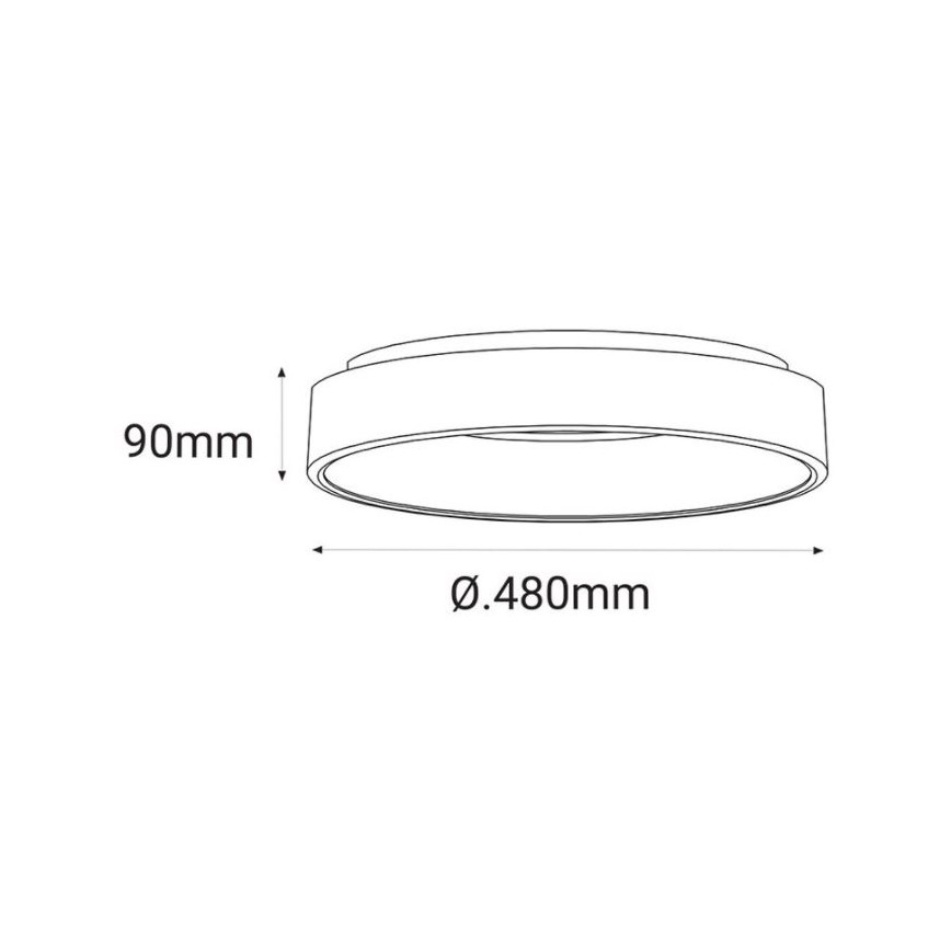 LED2 - LED griestu gaismeklis BELLA LED/40W/230V 3000/4000K Balts