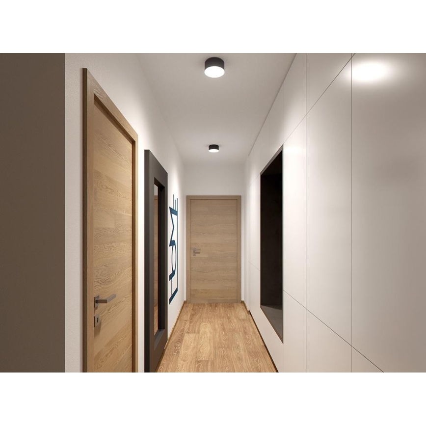 LED2 - LED Griestu gaismeklis BUTTON LED/17W/230V antracīta