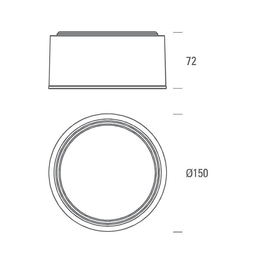 LED2 - LED Griestu gaismeklis BUTTON LED/17W/230V sudraba