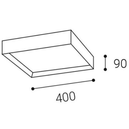 LED2 - LED Griestu gaismeklis MILO LED/30W/230V balts 3000/4000K