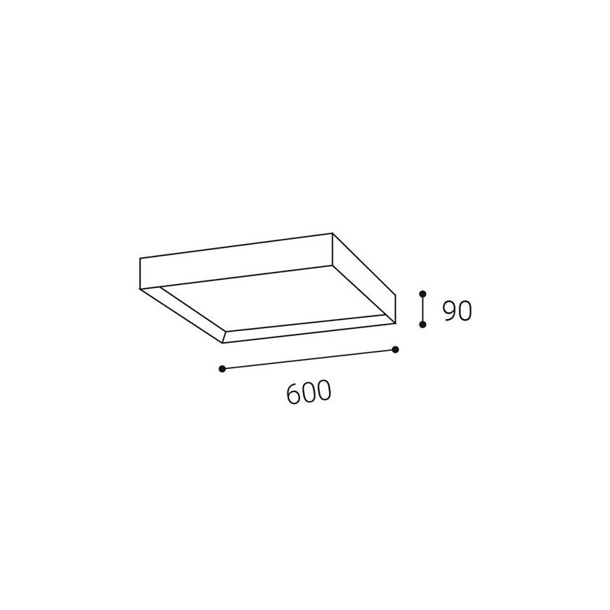 LED2 - LED Griestu gaismeklis MILO LED/60W/230V 3000/4000K