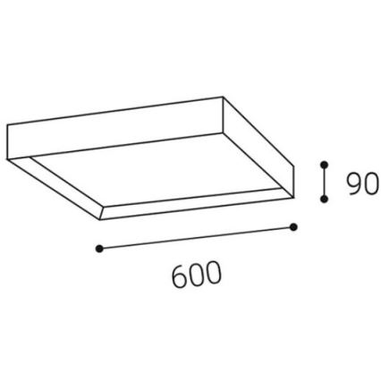 LED2 - LED Griestu gaismeklis MILO LED/60W/230V balts 3000/4000K