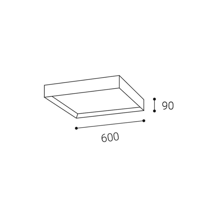 LED2 - LED Griestu gaismeklis MILO LED/60W/230V balts 3000/4000K