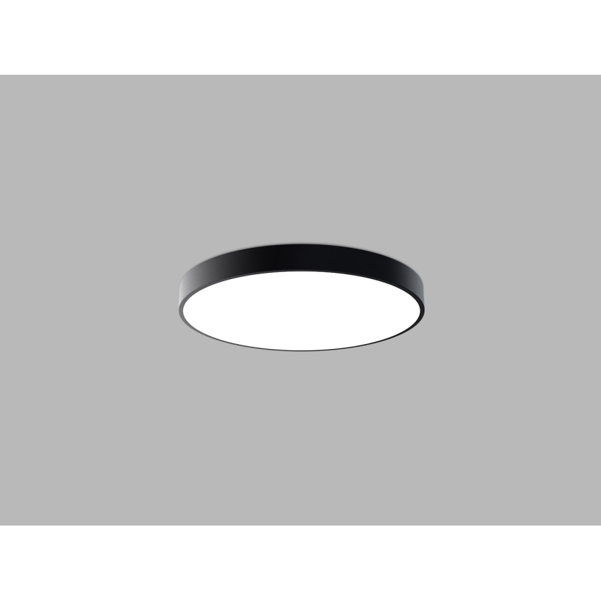LED2 - LED griestu gaismeklis MONO SLIM LED/60W/230V 3000K/4000K Ø 60 cm melns