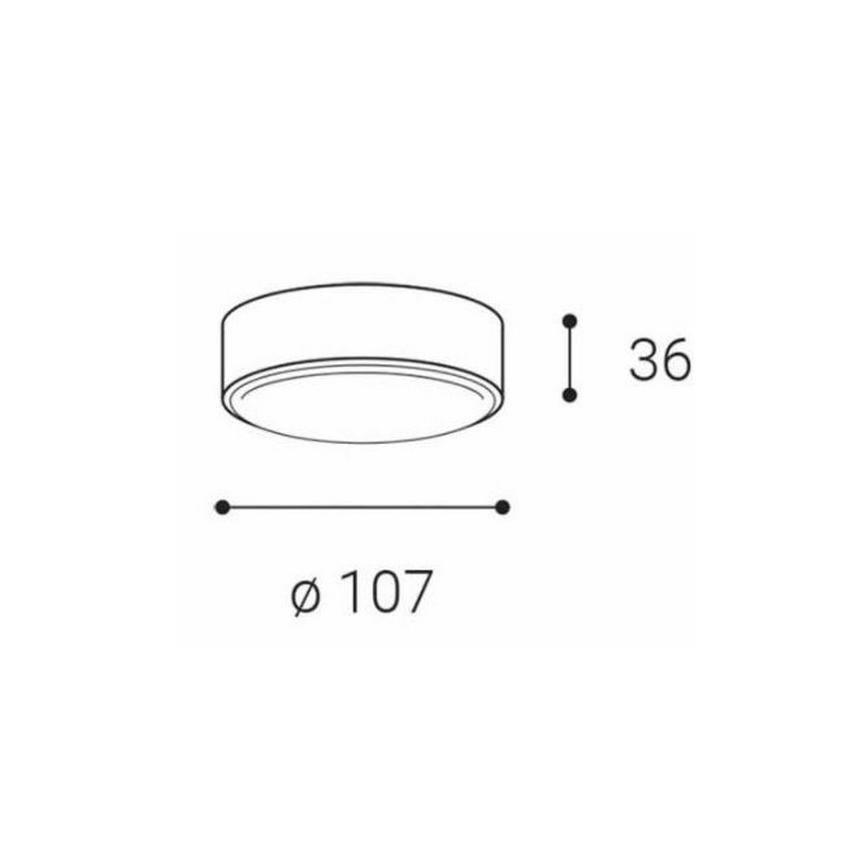 LED2 - LED griestu gaismeklis ROLO LED/6W/230V IP65 antracīts