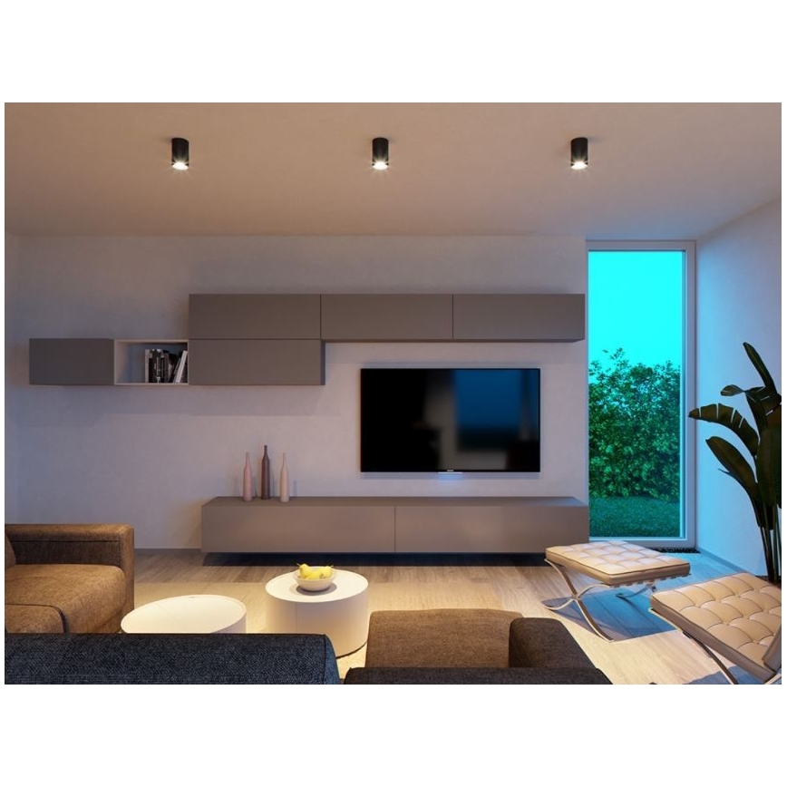 LED2 - LED Griestu gaismeklis TUBUS LED/9W/230V melns