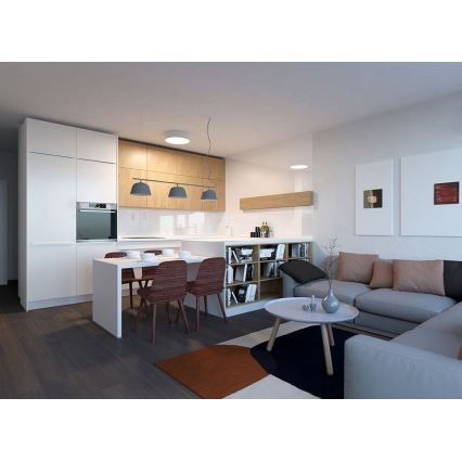 LED2 - LED Griestu lampa MONO LED/153W/230V 4000K d. 100 cm balta