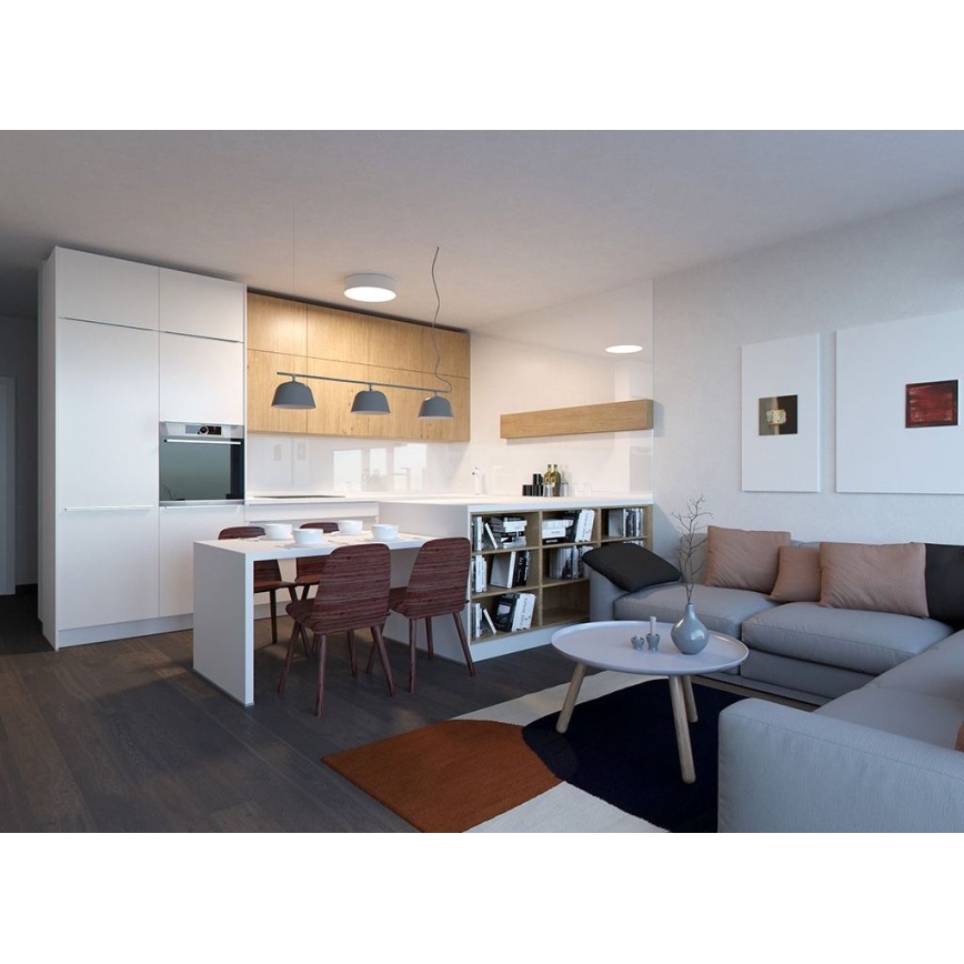 LED2 - LED Griestu lampa MONO LED/153W/230V 4000K d. 100 cm balta