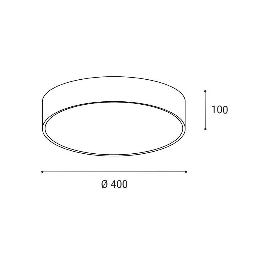 LED2 - LED Griestu lampa MONO LED/30W/230V 3000K/4000K melna
