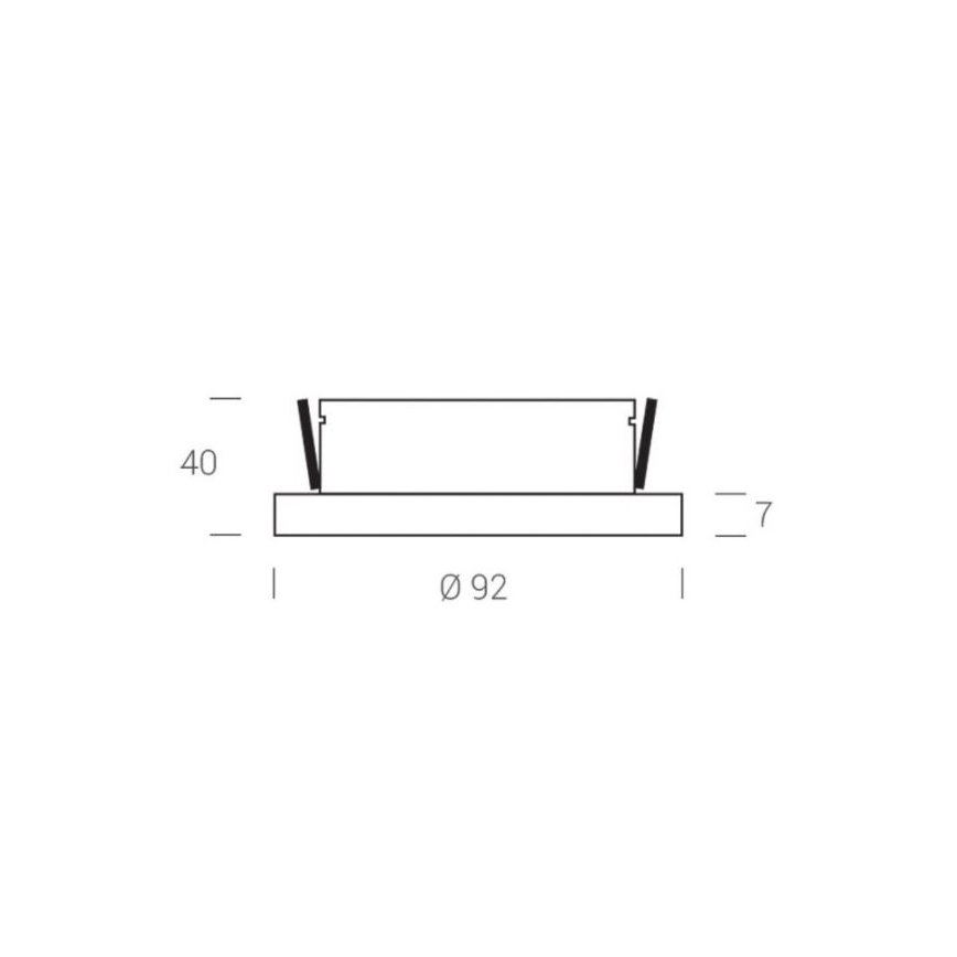 LED2 - LED Iebūvējams starmetis STATIC LED/7W/230V IP44