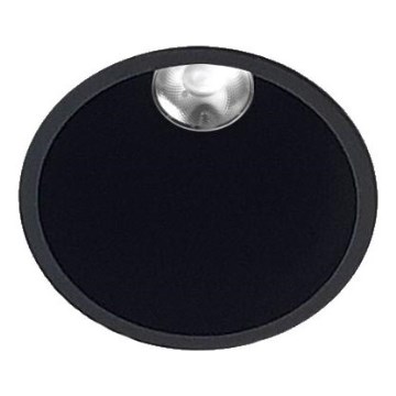LED2 - LED Iegremdējama vannas istabas lampa ZERO LED/10W/230V 4000K CRI 95 IP43 melna d. 10,9 cm