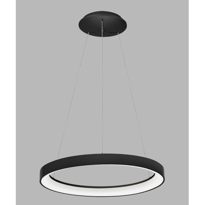 LED2 - LED Lustra ar auklu BELLA LED/48W/230V 3000K/4000K, melna