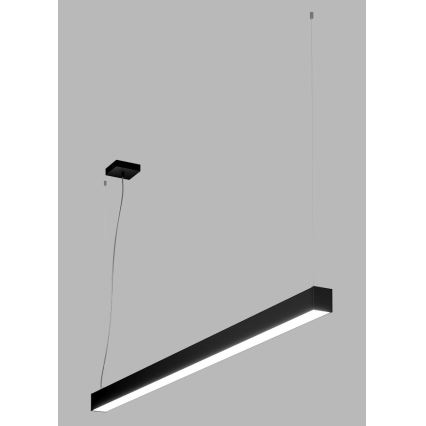 LED2 - LED Lustra ar auklu NOLI LED/60W/230V 3000K/3500K/4000K, melna