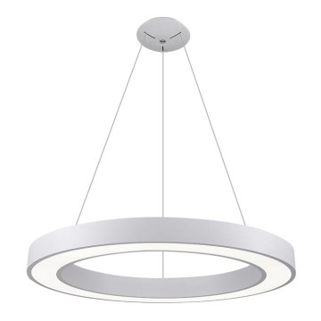 LED2 - LED Lustra ar auklu SATURN LED/80W/230V 3000K d. 80 cm balta