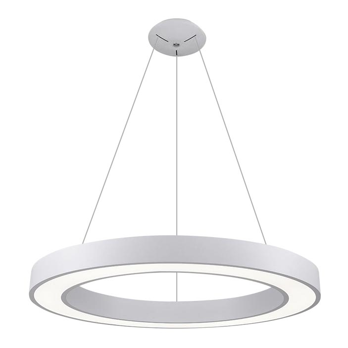 LED2 - LED Lustra ar auklu SATURN LED/80W/230V 3000K d. 80 cm balta