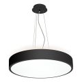 LED2 - LED lustra uz stīgu ROTO LED/48W/230V 2700K/3300K/4000K IP40 melna diametrs 40 cm