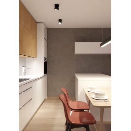 LED2 - LED Starmetis KLIP ON LED/11W/230V melns