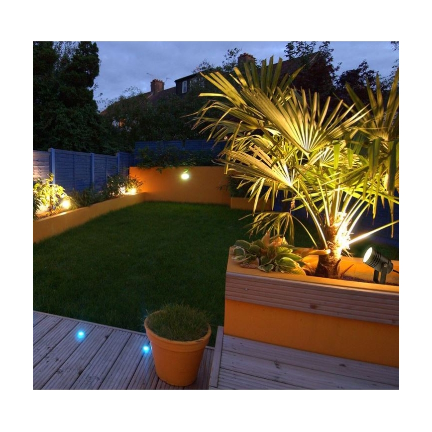 LED2 - Prožektors NAVY 1xGU10/42W/230V antracīts IP54