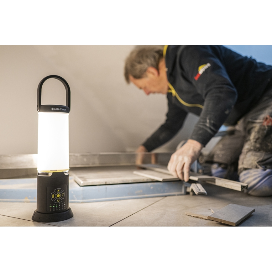 Ledlenser AL10R Work - LED uzlādējamais lukturis ar regulējamu spilgtumu 4700 mAh IP67 6300 lm 9,5 h