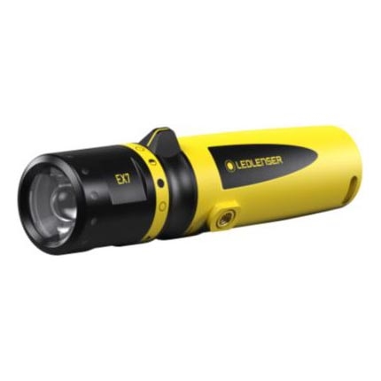 Ledlenser EX7 - regulējams LED lukturis LED/3xAA IP68 200 lm dzeltena