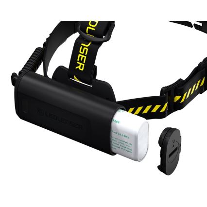 Ledlenser H15R WORK - uzlādējamais LED galvas lukturis ar regulējamu spilgtumu LED/4800 mAh IP67 2500 lm 70 h melns