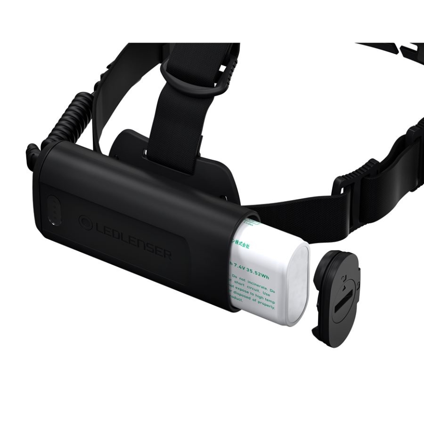 Ledlenser H19R CORE - regulējams LED uzlādējamais galvas lukturis, 4800 mAh, IP67, 3500 lm, 20 h, melns