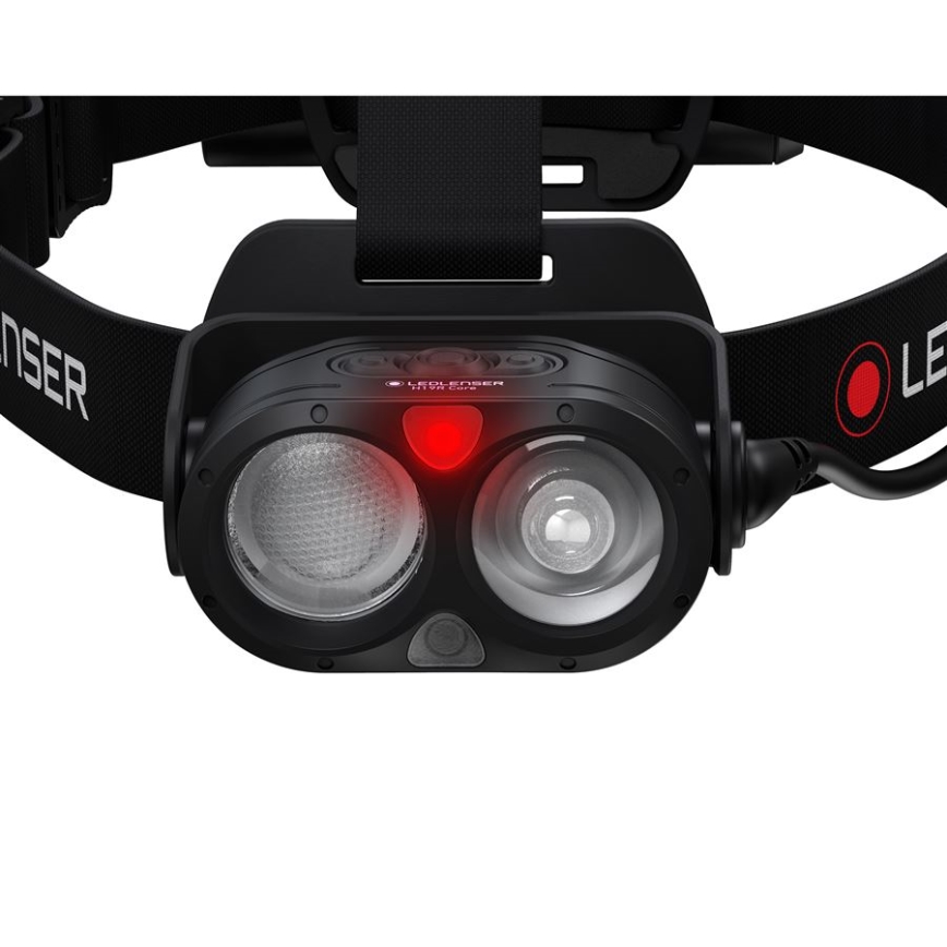 Ledlenser H19R CORE - regulējams LED uzlādējamais galvas lukturis, 4800 mAh, IP67, 3500 lm, 20 h, melns