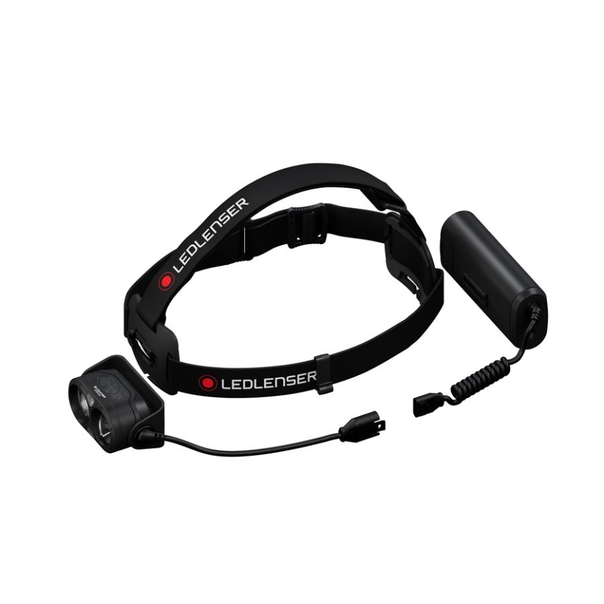 Ledlenser H19R CORE - regulējams LED uzlādējamais galvas lukturis, 4800 mAh, IP67, 3500 lm, 20 h, melns