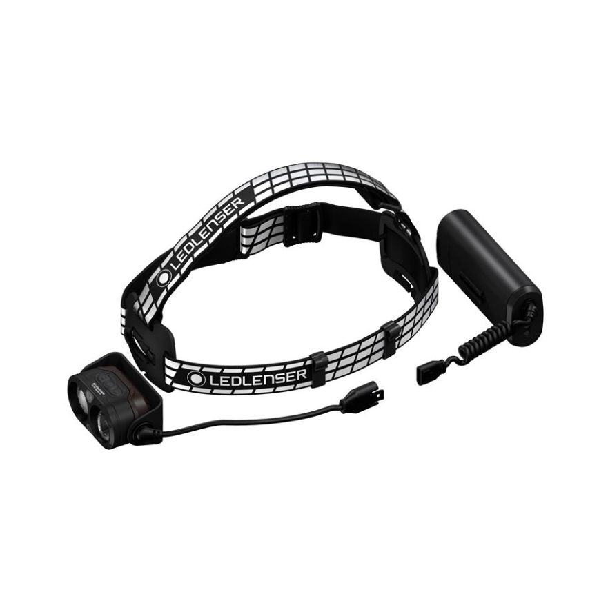Ledlenser H19R SIGNATURE - LED ar regulējamu spilgtumu, uzlādējams galvas lukturis LED/4800 mAh IP68 4000 lm 20 h melns