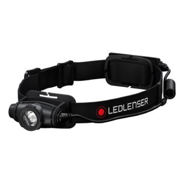 Ledlenser H5R CORE - LED uzlādējamais galvas lukturis ar regulējamu spilgtumu LED/1800 mAh IP67 500 lm 50 h melns