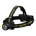 Ledlenser H7R WORK - LED uzlādējama galvas lampa ar regulējamu spilgtumu LED/4800 mAh IP67 1000 lm 60 h melna