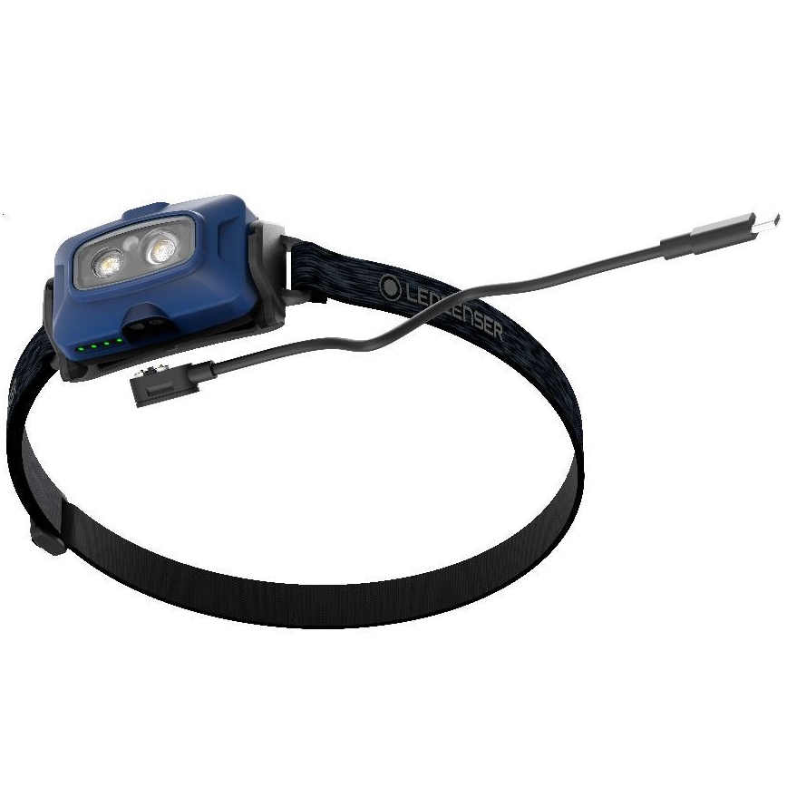 Ledlenser HF4R Core - regulējama spilgtuma uzlādējamā LED galvas lampa LED/1000 mAh IP68 500 lm 35 h zila
