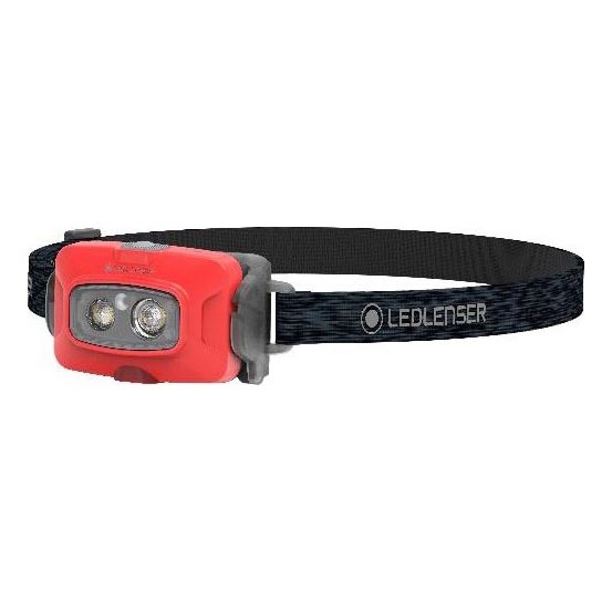 Ledlenser HF4R Core - LED uzlādējamā galvas lampa ar regulējamu spilgtumu LED/1000 mAh IP68 500 lm 35 h sarkana