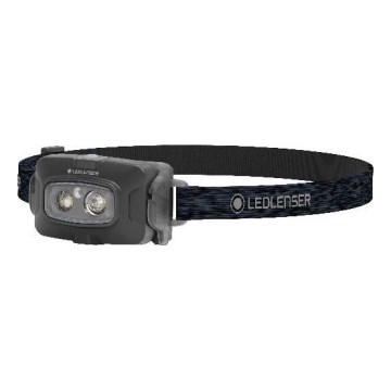 Ledlenser HF4R Core - LED uzlādējams galvas lukturis ar regulējamu spilgtumu, LED/1000 mAh, IP68, 500 lm, 35 h, melns