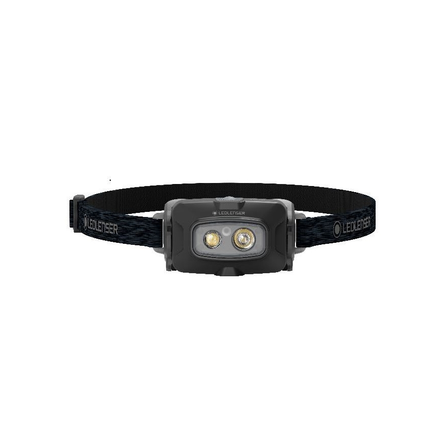 Ledlenser HF4R Core - LED uzlādējams galvas lukturis ar regulējamu spilgtumu, LED/1000 mAh, IP68, 500 lm, 35 h, melns