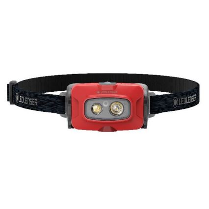 Ledlenser HF4R Core - LED uzlādējamā galvas lampa ar regulējamu spilgtumu LED/1000 mAh IP68 500 lm 35 h sarkana