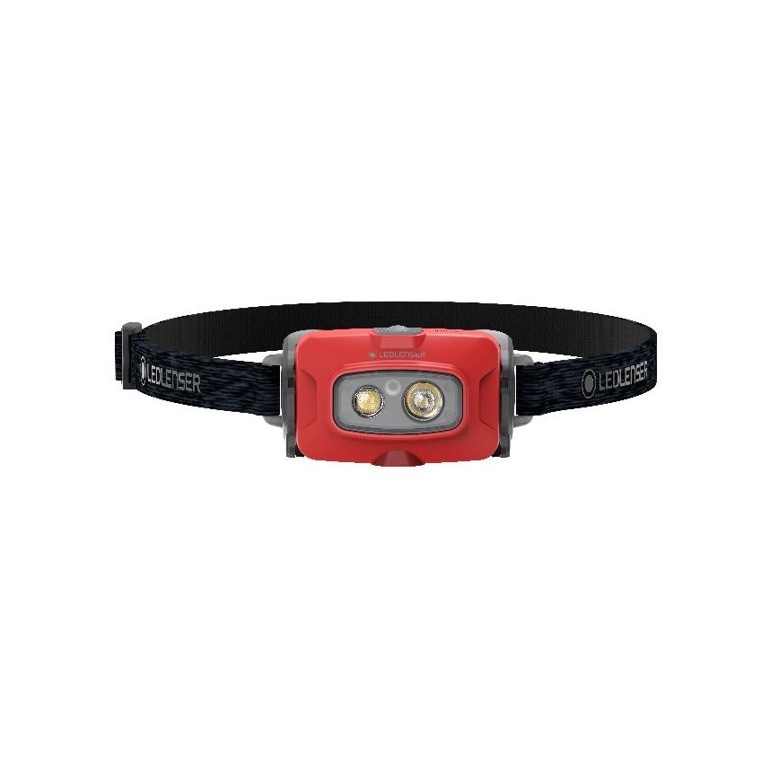 Ledlenser HF4R Core - LED uzlādējamā galvas lampa ar regulējamu spilgtumu LED/1000 mAh IP68 500 lm 35 h sarkana