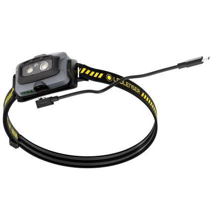 Ledlenser HF4R Work - uzlādējama LED galvas lampa ar regulējamu spilgtumu LED/1000 mAh IP68 500 lm 35 h melna