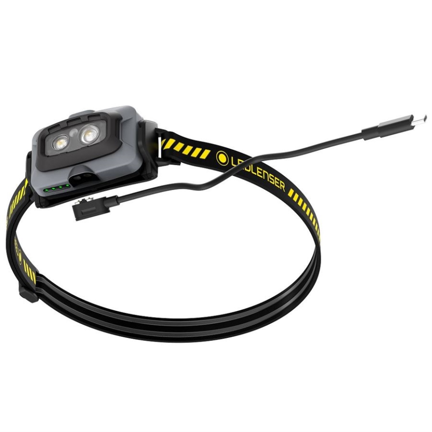 Ledlenser HF4R Work - uzlādējama LED galvas lampa ar regulējamu spilgtumu LED/1000 mAh IP68 500 lm 35 h melna