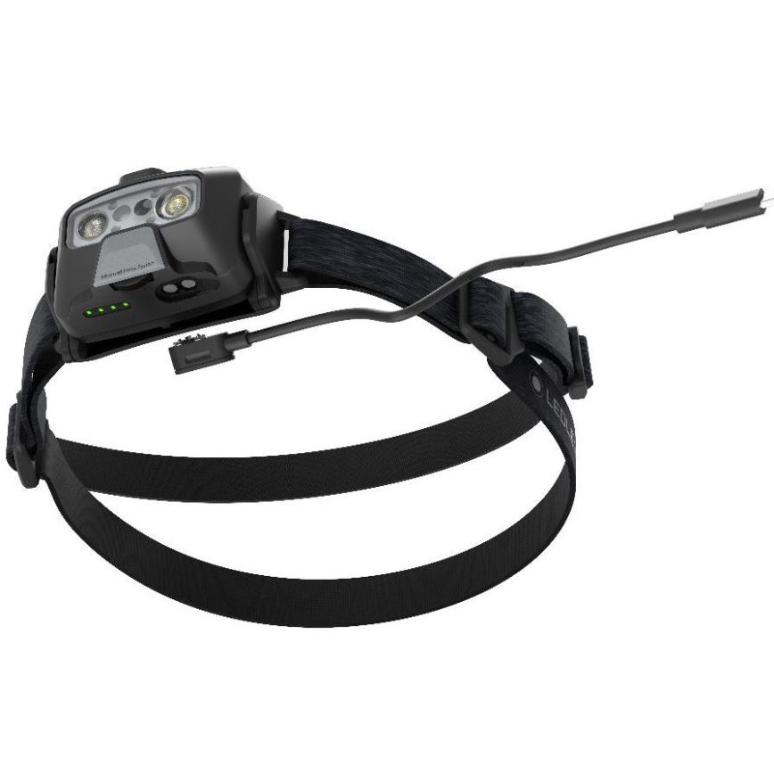 Ledlenser HF6R Core - LED ar regulējamu spilgtumu uzlādējamais galvas lukturis, 2000 mAh, IP68, 800 lm, 60 h, melns