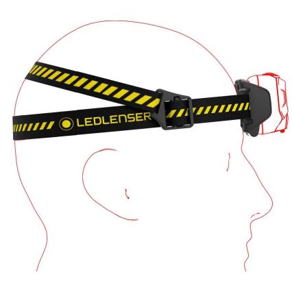 Ledlenser HF6R Work - LED galvas lukturis ar regulējamu spilgtumu, uzlādējams, 2000 mAh, IP68, 800 lm, 60 h, melns